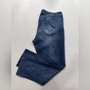 Women’s Democracy Absolution Stretch Straight Leg Distressed Jeans Size 18W